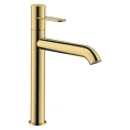 Смеситель для раковины AX Uno с вытяжным рычагом, полированное золото (38032990) - миниатюра фото 1