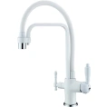 Стильный кухонный смеситель Zorg ZR 342-8 YF White: элегантность и функциональность - миниатюра фото 1