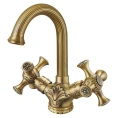Смеситель для раковины Zorg Antic A 6008U-BR с бронзовой отделкой - миниатюра фото 1