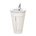 Тумба напольная Duravit Starck 1 600x560x825 мм для раковины 040658 с 2 дверцами и полкой, цвет белый матовый (S1952003939) - миниатюра фото 1