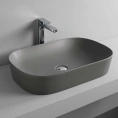 Накладная раковина Artceram Ghost 65x42 см без отверстия под смеситель и слив-перелива, цвет Grigio Oliva - миниатюра фото 1