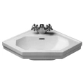 Раковина Duravit 1930 с переливом, 1 отверстием под смеситель, 59х45 см, белая (793420000) - миниатюра фото 1
