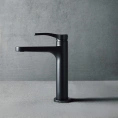 Смеситель для раковины Fantini AL/23 чёрный матовый без донного клапана (26 13 B004WF) - миниатюра фото 1
