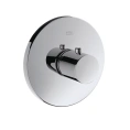 Встраиваемый термостат для ванны AX Uno однорычажный с внешней частью, хром (38375000) - миниатюра фото 1