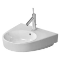 Подвесная раковина Duravit 550x500 мм белого цвета с пьедесталом (2323550000) - миниатюра фото 4