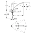 Смеситель для кухни Grohe Eurodisc 33770001 – стиль и функциональность - миниатюра фото 4