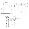 Подвесная раковина Duravit DuraStyle 650х570 мм с переливом, белая (2329650000) - миниатюра фото 2