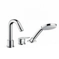 Смеситель для ванны Hansgrohe Logis с ручным душем 2jet и коротким изливом, хром (71313000) - миниатюра фото 1