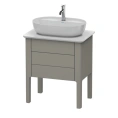 Напольная база Duravit Luv с выдвижными ящиками, 743x688x450 мм, цвет каменно-серый шелковисто-матовый (LU956509292) - миниатюра фото 1