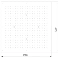 Верхний душ BOSSINI DREAM-XL CUBE 1000x1000 мм, хром (WI0376.030) - миниатюра фото 2