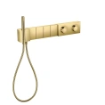 Встраиваемый термостат для душа AX Edge 610/100 с 4 выходами и ручным душем, алмазная огранка, полированное золото (46721990) - миниатюра фото 1