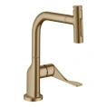 Кухонный смеситель AX Citterio с выдвижным изливом в цвете шлифованная бронза (39862140) - миниатюра фото 1