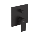 Встраиваемый смеситель для ванны Hansgrohe Vernis Shape с переключателем, матовый черный (71469670) - миниатюра фото 1