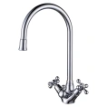 Смеситель Zorg ZR 514 YF для кухни с высоким изливом и эргономичным поворотным механизмом - миниатюра фото 2