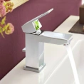 Смеситель для умывальника Grohe Eurocube 23445000 однорычажный, хром - миниатюра фото 3
