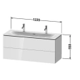 Раковина Duravit Viu с переливом и нажимным выпуском, 1030x490 мм, белая (2344120058) - миниатюра фото 2