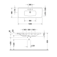 Раковина Duravit DuraStyle 1200x480 мм для мебели без перелива, белая (2320120041) - миниатюра фото 4