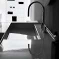 Смеситель для раковины Laufen Kartell с поворотным изливом и донным клапаном, хром (3.1233.3.004.221.1) - миниатюра фото 1