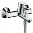 Настенный смеситель для ванны Hansgrohe Focus с вакуумным переключателем (31940000) - миниатюра фото 1