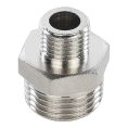 Ниппель STOUT НН переходной 1/2 x 1/4 никелированный - миниатюра фото 1