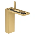 Смеситель для раковины AX MyEdition 70, шлифованное золото (без панели) (47022250) - миниатюра фото 1