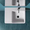Раковина SIMAS Top e lavabi darredo накладная-подвесная 60х45, белая, с правым отверстием под смеситель - миниатюра фото 1