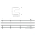 Полотенцесушитель Terminus М-образный 32 ПС 60x60 - миниатюра фото 5
