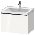 Подвесная тумба Duravit D-Neo 634x452x440 мм, белая высокоглянцевая, с ящиком (DE425402222) - миниатюра фото 1