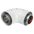 Адаптер для котла Stout DN60/100 90 гр. угловой коаксиальный SCA-6010-230190 - миниатюра фото 2