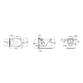 Подвесной унитаз AZZURRA JUBILAEUM 55x40 см белый с системой инсталляции KTT2000CF (JUB100/SOSK bi)) - миниатюра фото 2