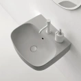 Подвесная раковина Kerasan Nolita 50x45 см, светло-серая (534059*1) - миниатюра фото 1