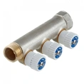 Коллектор Stout (SMB 6851 341203) 3/4 ВР(г) х 3 выхода 1/2 НР(ш) х 3/4 НР(ш) регулируeмый - миниатюра фото 1