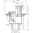 Трап HL310NR с решеткой и вертикальным выпуском DN110/75/50 - миниатюра фото 3