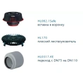 Воронка HL64HSafe для аварийного водостока с фланцем-с полимербитумным полотном и горизонтальным выпуском - миниатюра фото 2
