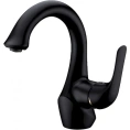 Смеситель для раковины Lemark Swan LM5406BG: элегантный дизайн в цвете шампань с хромированными деталями - миниатюра фото 1