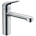 Кухонный смеситель Hansgrohe Focus M42 однорычажный с поворотным изливом для установки перед окном, хром (71807000) - миниатюра фото 1