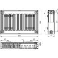 Радиатор стальной панельный Лидея ЛК 21-506 с боковым подключением - миниатюра фото 5