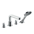 Смеситель для ванны Hansgrohe Metris S с ручным душем, хром (31447000) - миниатюра фото 1