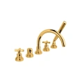 Смеситель для ванны Nicolazzi Monte Croce с двумя вентилями, золото (2214GO27) - миниатюра фото 1