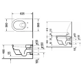 Унитаз подвесной Duravit Darling New с вертикальным смывом и системой крепления Durafix (2544090000) - миниатюра фото 2
