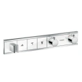 Встраиваемый термостат для душа Hansgrohe RainSelect на 3 источника с держателем (белый/хром) (15356400) - миниатюра фото 1