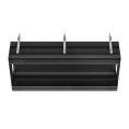 GESSI BINARIO — линейный профиль 880 мм для 4 модулей, цвет Black XL (61008#299) - миниатюра фото 1