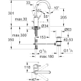 Смеситель Grohe Concetto 32629001 для умывальника - миниатюра фото 9