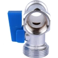 Кран шаровой проходной для стиральных и посудомоечных машин 1/2 х 3/4 х 1/2 Stout - миниатюра фото 4