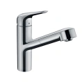 Кухонный смеситель Hansgrohe Focus M42 с вытяжным душем, хром (71814000) - миниатюра фото 1