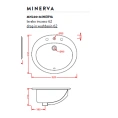 Раковина Artceram WASHBASINS MINERVA встраиваемая 62Х53 см С 1 отв под смесительитель цвет белый - миниатюра фото 2