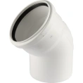 Отвод канализационный Raupiano Plus 110х45° REHAU (РЕХАУ - 11234441001) - миниатюра фото 1