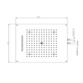 Верхний душ BOSSINI DREAM/2 с LED-подсветкой и хромотерапией, 570x470 мм (H38905.030) - миниатюра фото 2
