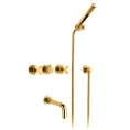 Смеситель для ванны Nicolazzi Monte Croce с душем, золото (2203GO27) - миниатюра фото 1