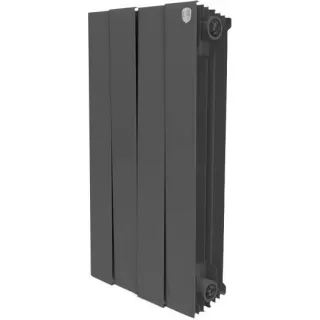 Радиатор биметаллический Royal Thermo Piano Forte 500 noir sable 4 секции-черный